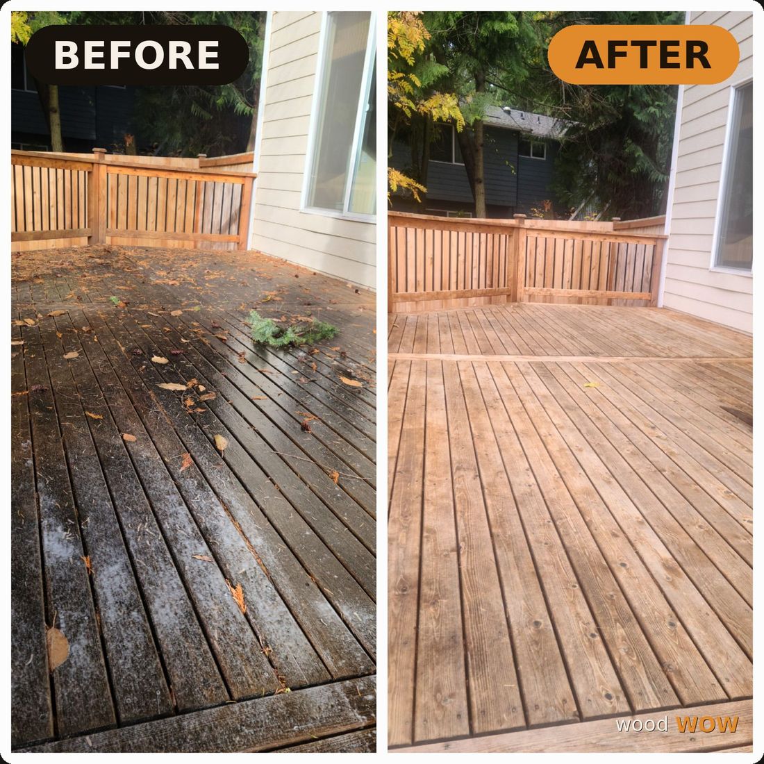 A full deck restored instead of torn out and replaced